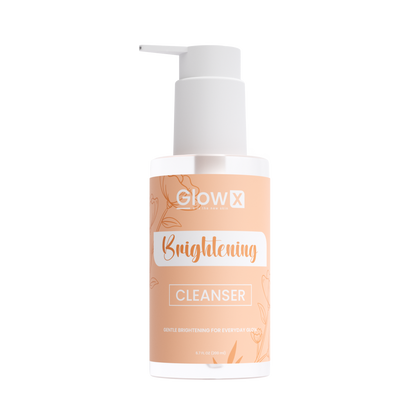 Glowx Brightening Cleanser bottle on a white background