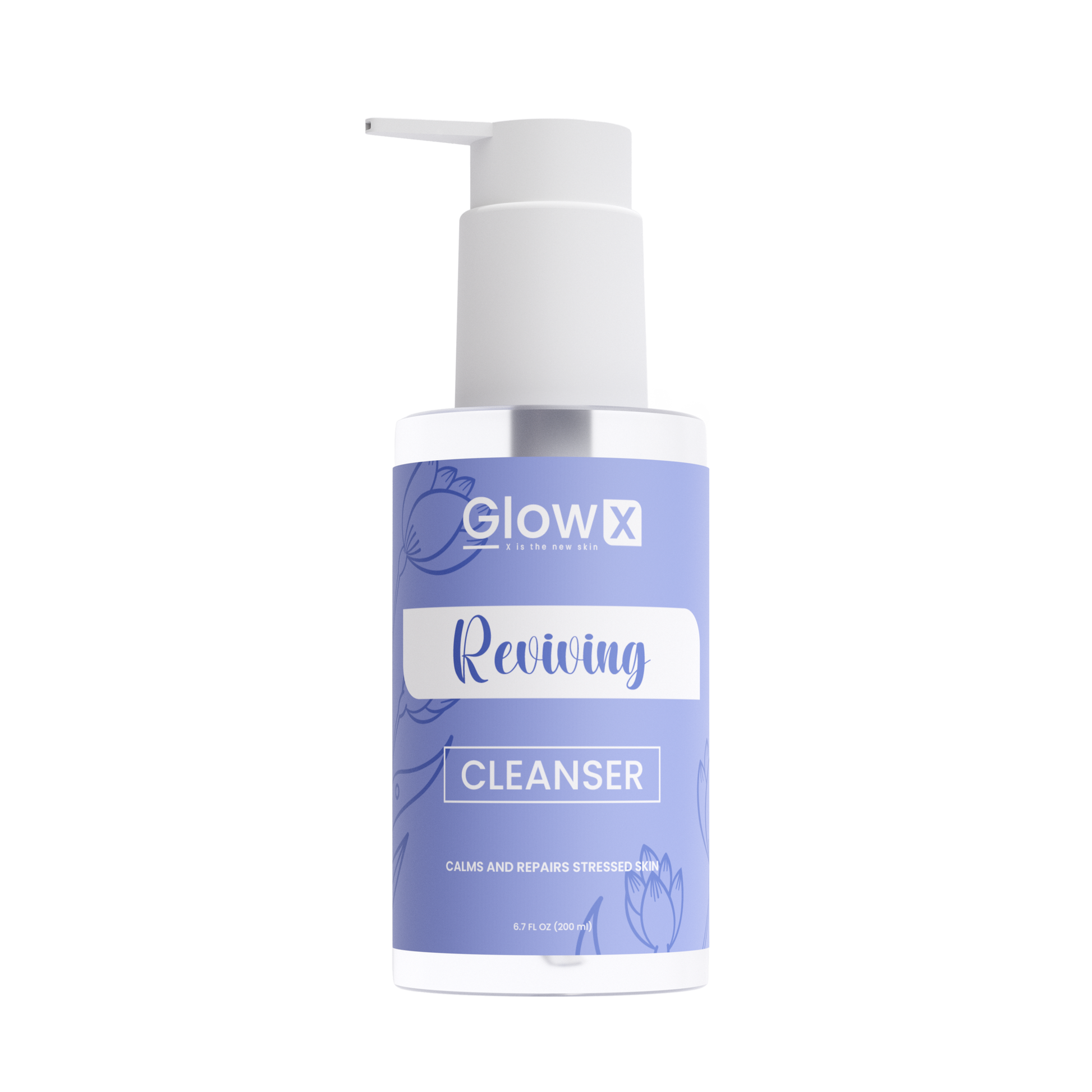 Glowx Reviving Cleanser bottle on a white background